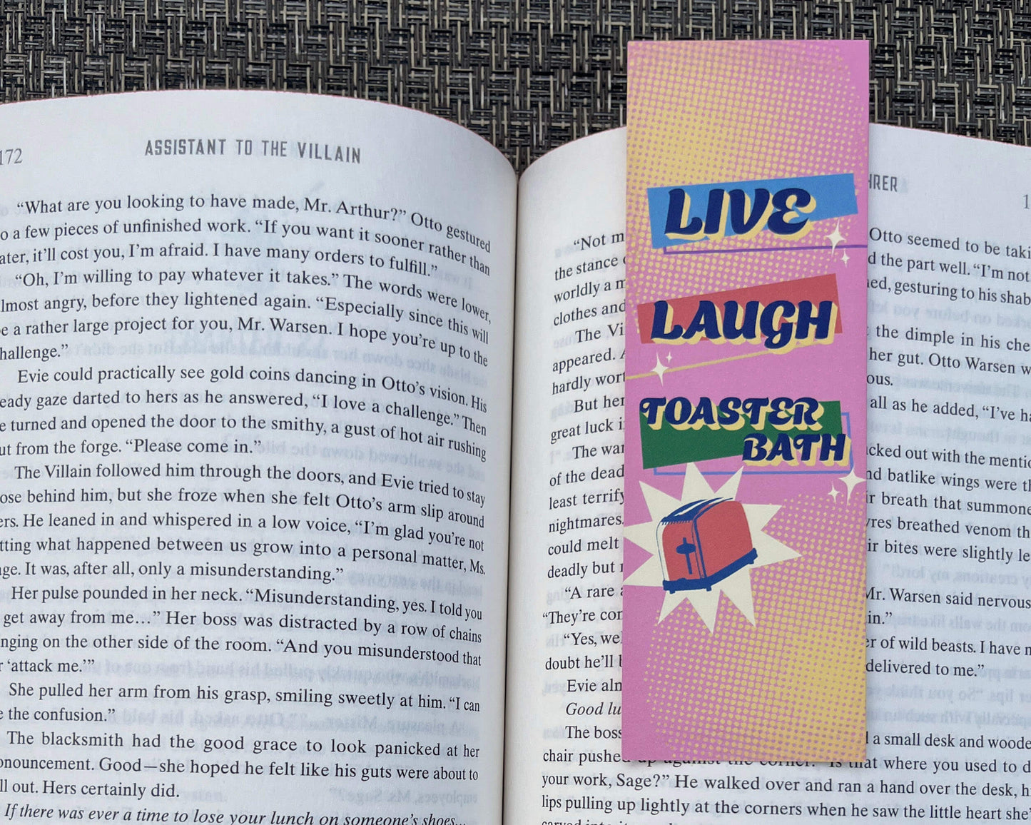 Live, Laugh, Toaster Bath - Bookmark