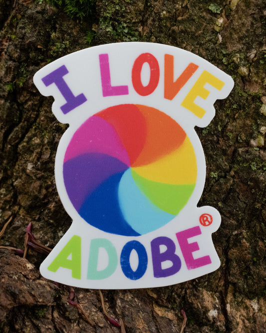 I Love Adobe Sticker