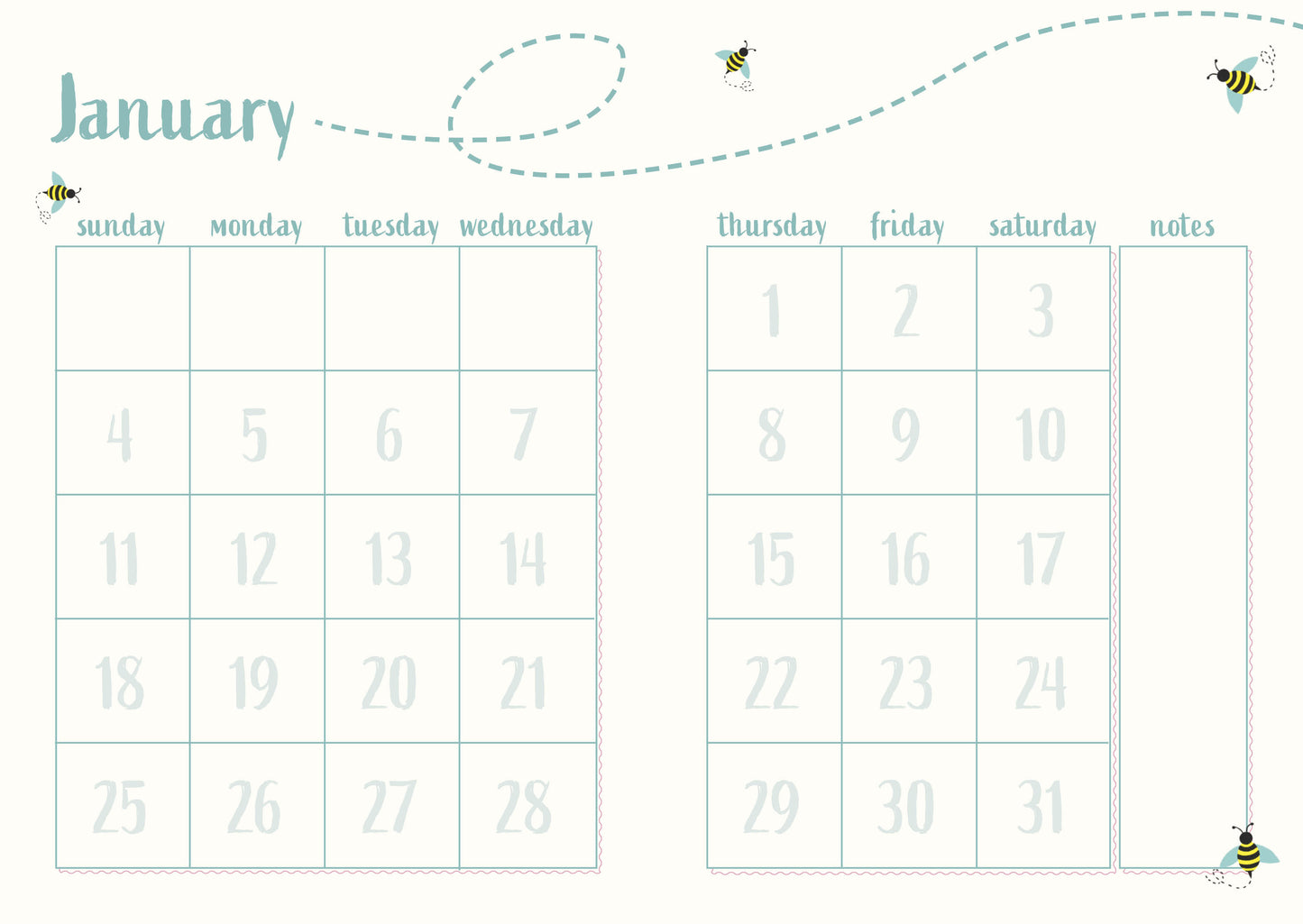 Bee Kind 2026 Planner