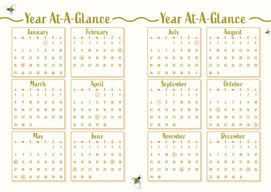 Bee Kind 2026 Planner