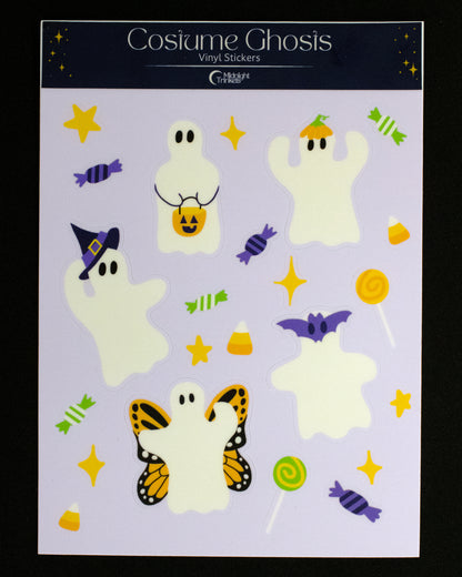 Costume Ghosts Sticker Sheet