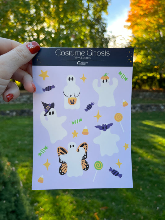 Costume Ghosts Sticker Sheet